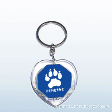 HEART TYPE SOLAR KEYCHAIN